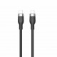 HYPER HJ4002BKGL cable USB 2 m USB 2.0 USB C Negro